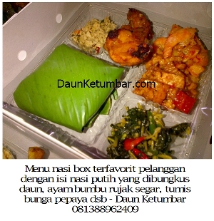 Katering menu nasi kotak di Jakarta